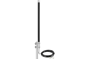 TREADALT-TEC Antenne d'extérieur omnidirectionnelle en fibre de verre de type N 10 dBi