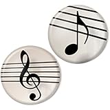 Zwei magnets, Musiknote und Violinschlüssel