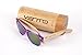 Produktbild Vento Eyewear® modell Chinook PurpleTwice - Sonnenbrille aus Bambus / Holz, Entworfen in Italien, mit CE-Zertifikat und UV400 Schutz, lila Rahmen lila Objektiv of polycarbonate