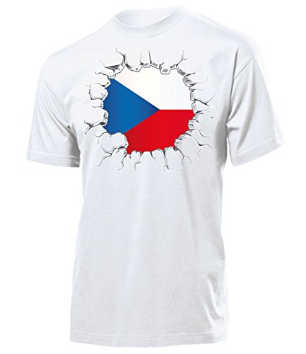 FUSSBALL – FANARTIKEL – Tschechien 5690 Herren T-Shirt (H) Gr. M