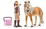 Horse Stable Schleich 41431 - Pferdepflegerin mit Island Pony Stute