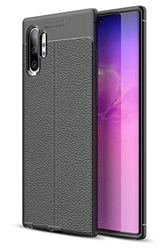 Fontee® Coque Samsung Galaxy Note 10 Plus, Premium TPU Non-Slip et Shockproof Slim Silicone Housses Etui pour Galaxy Note 10 Plus (6.8"), Noir