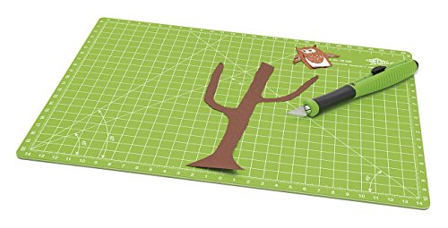 Wedo 79230 Schneidematte Comfortline CM30, beidseitig bedruckt, selbstschließende Oberfläche, 30 x 22 x 0,3 cm, apfelgrün - 3
