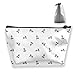 Produktbild Trapezförmige Aufbewahrungstasche Clutch Bike with Luggage Pattern Travel Makeup Bags
