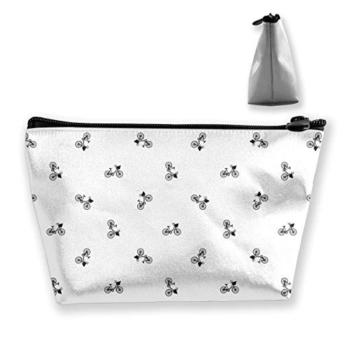 Preisvergleich Produktbild Trapezförmige Aufbewahrungstasche Clutch Bike with Luggage Pattern Travel Makeup Bags