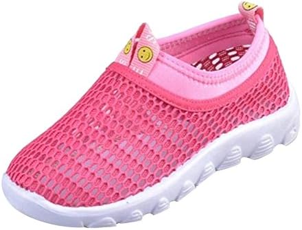 Summer Kids Beach Water Shoes Closed Toe Breathable Mesh Hole Sandals Outdoor Walking sport Sneaker Non-slip Flat Trainers Boys Girls,Red 20