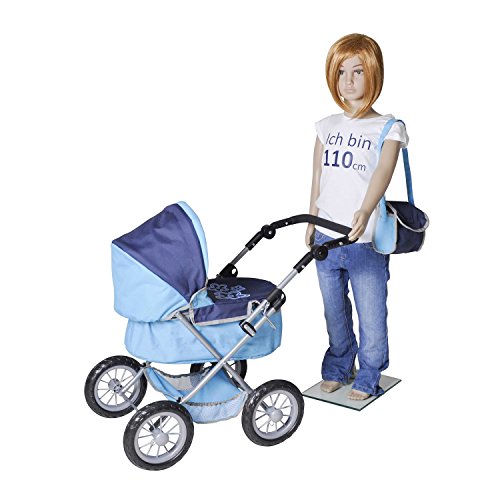 Knorr Toys Knorr63254 One Blue Flower Dolls Pram