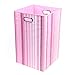 Modern Littles Folding Laundry Basket (Rose Stripes)