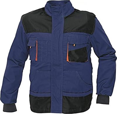 Stenso Emerton® - Veste de Travail multifonctionnelle - Durable- Bleu Foncé/Noir/Orange 50