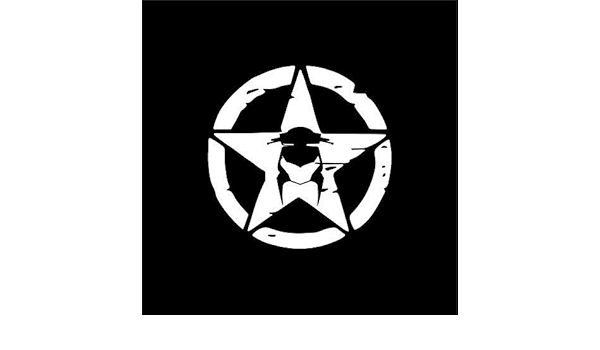 Isee 360 Military Dio Scratch Star Black Vinyl Decal Bike Sticker For Dio Scooter Pack Of 2 Amazon In Car Motorbike