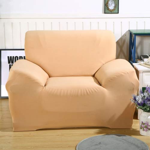 Paramount City - Copri poltrona/divano in tessuto elastico, Light Tan, 1 seater:90-140cm