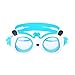 Produktbild HSYH Kinder Schwimmbrille Kinder Schwimmbrille Baby Cartoon Brille Wasserdicht Anti-Fog High-Grade mit Ohrstöpsel Schwimmbrille, Blue