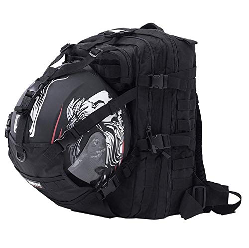 Seibertron Résistant à l'eau Sac à Dos De Grande CapacitéMolle Porte-Casque De Moto/Stockage De Casque De Vélo/Sac De Randonnée/Sac à Dos de Football de Basket-Ball Black