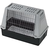 Ferplast 73079021W1 Autotransportbox ATLAS CAR MINI, für Hunde, Maße: 72 x 41 x 51 cm, grau