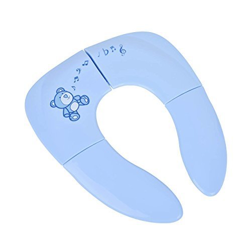 Isport Folding Potty Seat Travel Potty Seat for Toddler Baby Blue