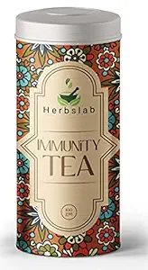 Herbslab Immunity Tea - 500 g | Herbal Tea for Cold Cough Immunity With Giloy, Ashwagandha, Tuls