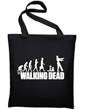 The Walking Dead Evolution Fun Zombie Jutebeutel, Beutel, Stoffbeutel, Baumwolltasche