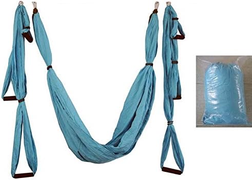 Yoga Hammocks Swing Fitness Hammocks Outdoor Anti Gravity Yoga Sewing Fitness Swing Hammock Yoga Sling Max Load Parachute Swing 250*150Cm, 11