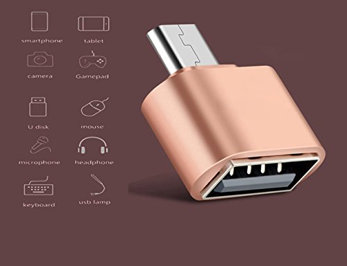 lucklystar Adapter OTG Micro USB (männlich) auf USB 2.0 (Buchse) Flash Festplatte Plug Adapter – Micro USB OTG zu USB Adapter für Android Smartphone/Tablet mit OTG Funktion (Huawei Samsung Galaxy Tab S/S2/Pro, LG G4/3/2/1/G Pro 1/2, Sony Xperia Z1/Z2/Z3/Z5, HTC One M8/M9, Google Nexus 5/6/7/9/10, Galaxy S7/S7E/S8/S8e/S6E +/S5/S4, Note 5/Edge/4/3/2/Pro/10.1/8.0 & # xff09; - 6