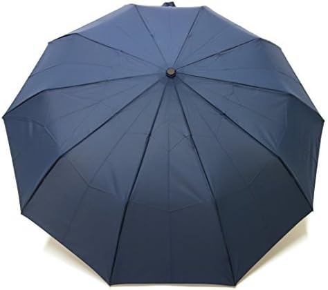 Three steps of 10 bones open and close easily. Windproof mini 10K umbrella 60cm Glass bone Teflon processing Dark blue 688141-82