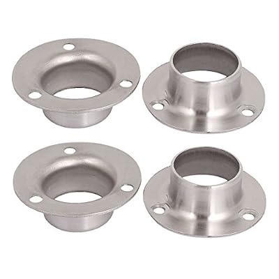 Sourcingmap Fixation naissance pour barre de penderie pour tube de 25 mm de diamètre, 4 pièces