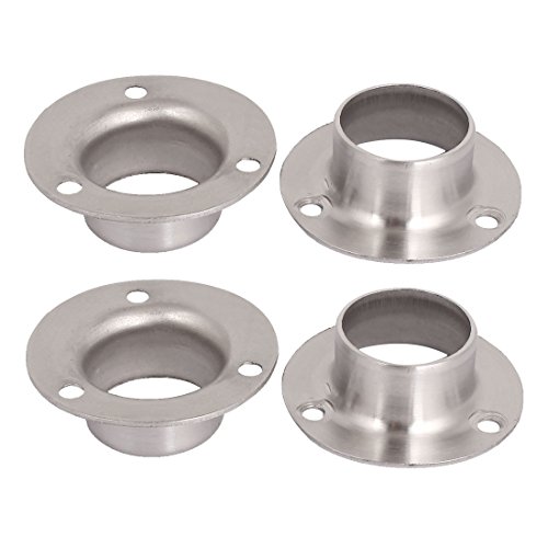 Preisvergleich Produktbild 25 mm Dia Rohr Kleiderschrank Kleiderstange Endunterstützung Flanschsockel 4