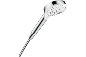 hansgrohe Crometta - vattenbesparande Duschmunstycke max. 7 l/min (EcoSmart), Handdusch med 1 stråltyp, rund Duschhuvud, med