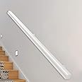 Wooden Stair Handrails, White handrails, Indoor Anti-Slip Handrails, Attic Stair Decoration, Corridor Support Rods, Wall Handrail with Installation Kit. (White, 80cm)