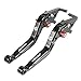 Produktbild Motorrad Bremskupplungshebel CNC Aluminium Für Yamaha Xmax 125 200 250 2015 2016 2017-Schwarz+Schwarz+Schwarz+Rot