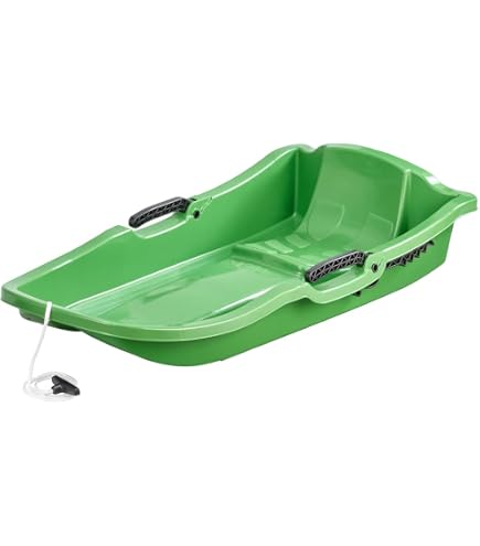 Slittino Bob Snowbob Per Bambini E Adulti - Plastica Resistente, Portata 100 Kg, Controllo Facile
