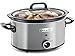 Price comparison product image QSM Slow Cooker 3.5 Liter.Warmfunktion.Mit Rezeptheftchen.Spülmaschinenfest Deckel.Edelstahl.Reis Kocher,Silber,A