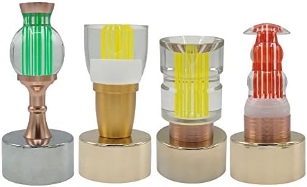 4-Pack Alloy Plated Color Changing/Monochromatic Table Desk Lamp for Party Home Battery Operated TCD-1220A-B-C-D