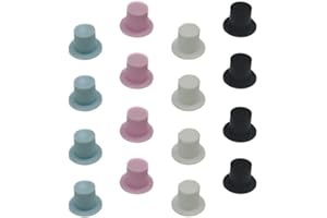 EXCEART 80pcs Mini Top Hats Plastic Magician Hats Colorful Top Hats DIY Hats Miniature for Craft Art Creating Kids Party Favor