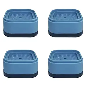 OLWICK 4 PCS Shock and Noise Cancelling Washing Machine Support, Anti Vibrasion Pads for Washer and Dryer, Non-Slip and Noise Reducing Rubber Washing Machine Foot Pads Stabilizer