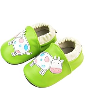 Vesi-WeichesLeder Lauflernschuhe Krabbelschuhe Babyschuhe Schlüpfen Atmungsaktiv Junge Mädchen