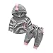 Produktbild 2/Set Neugeborene Baby Herbst Winter Cartoon Dinosaurier Kapuzenshirt + Hose (100)