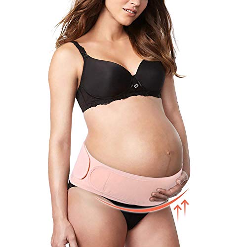 Ceinture femme enceinte Réglable Soutien bande Support de grossesse pour Nouvelle Mère Avant et Après Naissance Dimniuer la douleur 115cm*17,5cm Rose par ZJchao
