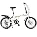 Produktbild FJW Unisex 6 Geschwindigkeit Gefedertes Fahrrad 20 Zoll Doppelscheibenbremse Kohlenstoffreicher Stahl Ultraleichter Rahmen Student Kind Pendlerstadt Fahrrad,White
