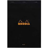 Produktbild von Rhodia Notizblöcke No.18 – Packung Mit 5 Stück, DIN A4, 80 Blatt Blanko, 80g Papier, Orange