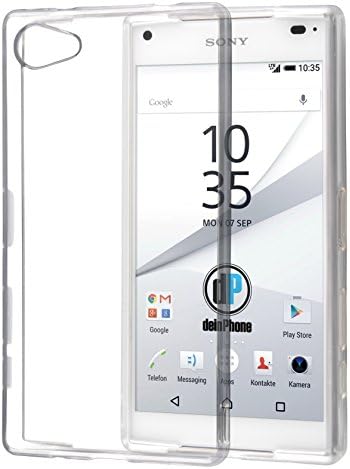 IQCASES Silicone Hydrogel Anti UV Liquid Crystal Hard Fibre Reinforced Galaxy S9 Case with Light but Durable Flexible Clear TPU Protection for Sony Z5C Z5 Compact- Crystal Clear