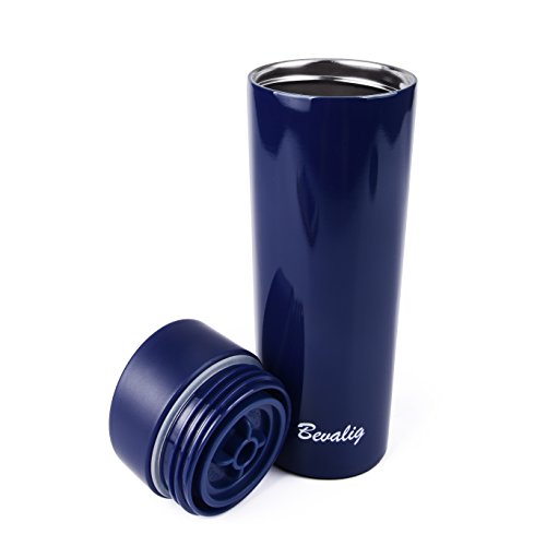 Thermobecher - Kaffeebecher, Auslaufsicher Kein Überschwappen - One Click, Einhandbedienung Vakuumisoliert Doppelwand - Edelstahl - Coffee to go becher 400 ml