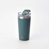Deconox 530 ml Pipetli ve Ağızlıklı &Ccedil;elik Termos Kupa - &Ccedil;ift Fonksiyonlu Kapak - Sıcak/Soğuk Tutan Seyahat Bardağı (Travel Mu