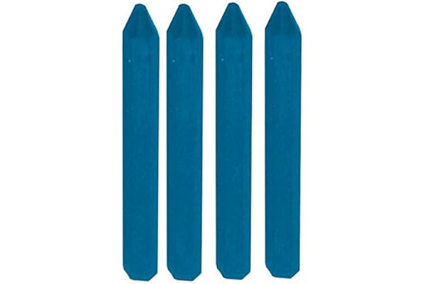 BLISTER DE 4 CRAIES BLEUES HEXAGONALES L.120MM SOFOP TALIAPLAST - 400966