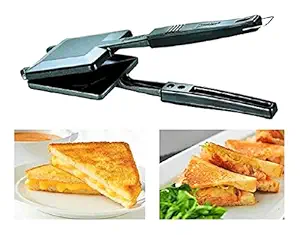 BHATI Sandwich Toaster, Non-Stick Coating Solo|| Regular Gas Sandwich Toaster with 2 in 1 Peeler