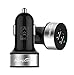 Produktbild ACEPower® Kfz Ladegerät 24W / 4.8A 2-Port USB Autoladegerät Car Charger für iPhone 6 / 6s / 6s Plus, iPad Air 2 / mini 3, Galaxy S7 / S7 Edge / S6 / S6 Edge und weitere (Schwarzes Silber)