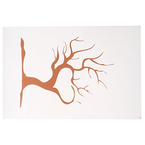 Hochzeit Vogel Fingerabdruck Baum Mit Farbigen Stempelkissen Für Signatur 7 stil – Farbe6, 40 * 60cm - 6