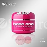 gel base one cover One Phase Base One French Pink 30g UV Gel Nails Builder Medium Thick File Off Gel Silcare
