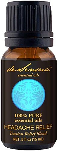 DeSensua Headache Relief - Migraine Tension Relief Oil Blend, 100% Pure Essential Oils - Peppermint, Lavender, And Sweet Birch (15 ML)