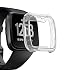 Produktbild Vamoro TPU-Silikon-Abdeckungs-Gehäuse-Gehäuse-Schutz-Schutz für Fitbit Versa Smart Band Flexibles TPU Ultradünner Vollschutz Stoßfänger Hülle Bruchsicher Stoßfestes Displayschutz Hülle(Clear)