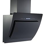 schwarzes glas neukölln Bedienfeld mit elektronischen Soft-Touch-Tasten, 2 LED-Spots